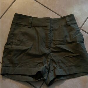 Express High Waist Dark Green Women's Shorts